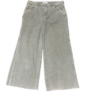 Agolde Magda Denim Organic Cotton Wide Leg Cargo Y2K Drab Wash Jean Women’s 30